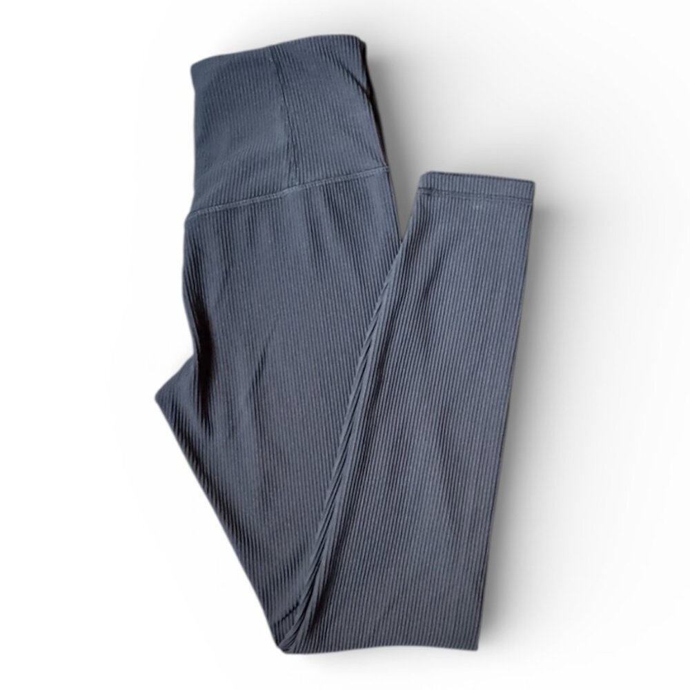 Athleta Elation Ribbed Leggings Black Small